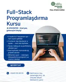 Full-Stack Proqramlaşdırma Kursu -  Kod yaz, gələcəyini dəyiş!